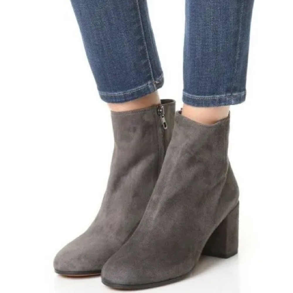 Vince Suede Blakely Ankle Bootie Steel